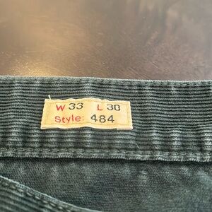 Forest green j crew cords 33/30